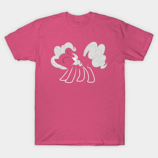 Pinkie Pie White on Pink T-Shirt by Hyper Dash